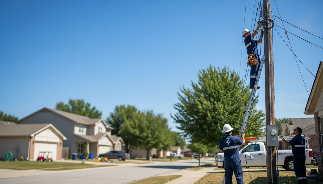 Residential electrician providing installation services in Wilkesville, OH